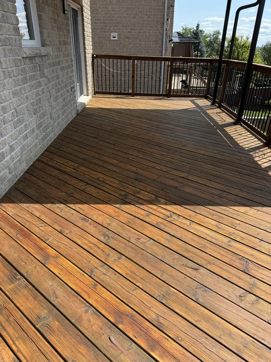 After balcony deck refinishing by Bright Home Care in the GTA