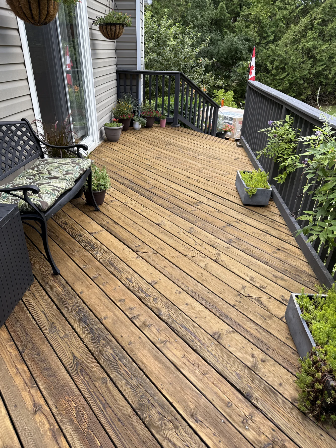 After deck refinishing prep by Bright Home Care in the GTA