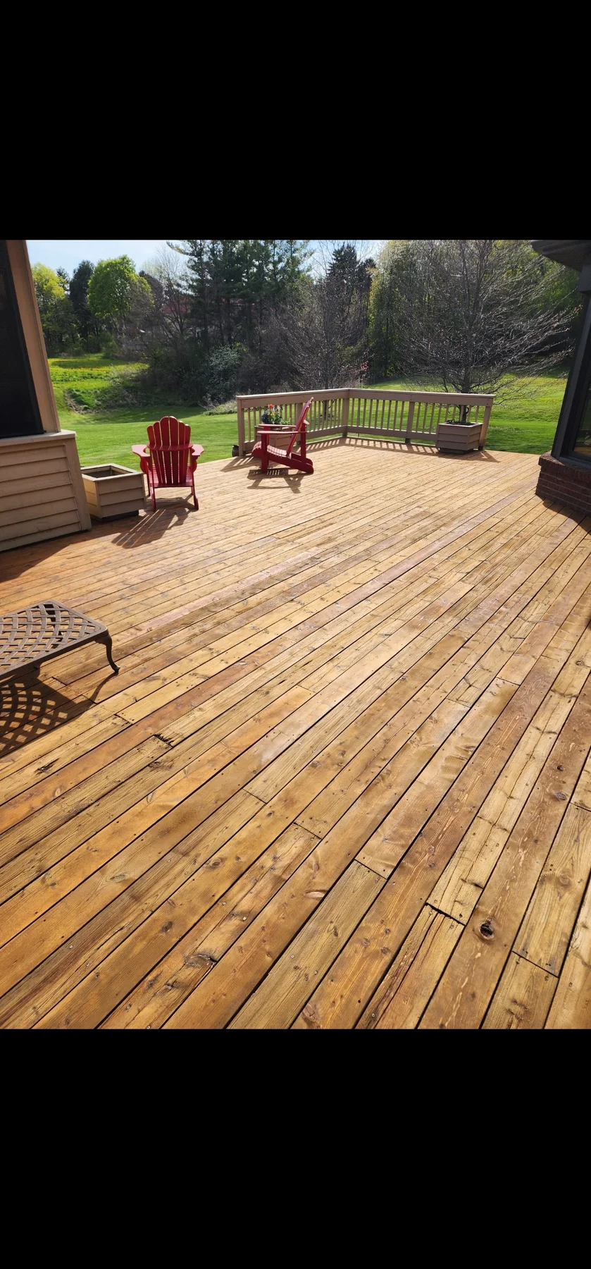 Before deck refinishing by Bright Home Care in the GTA