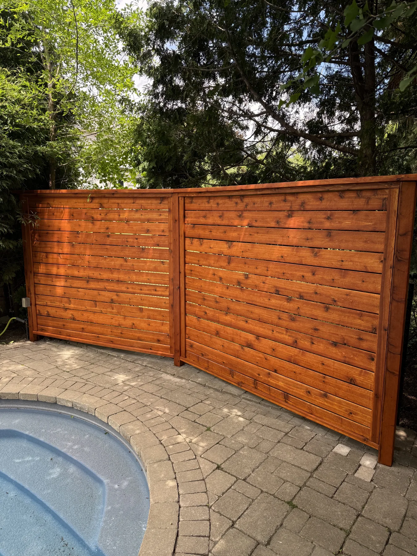 After fence staining by Bright Home Care in the GTA