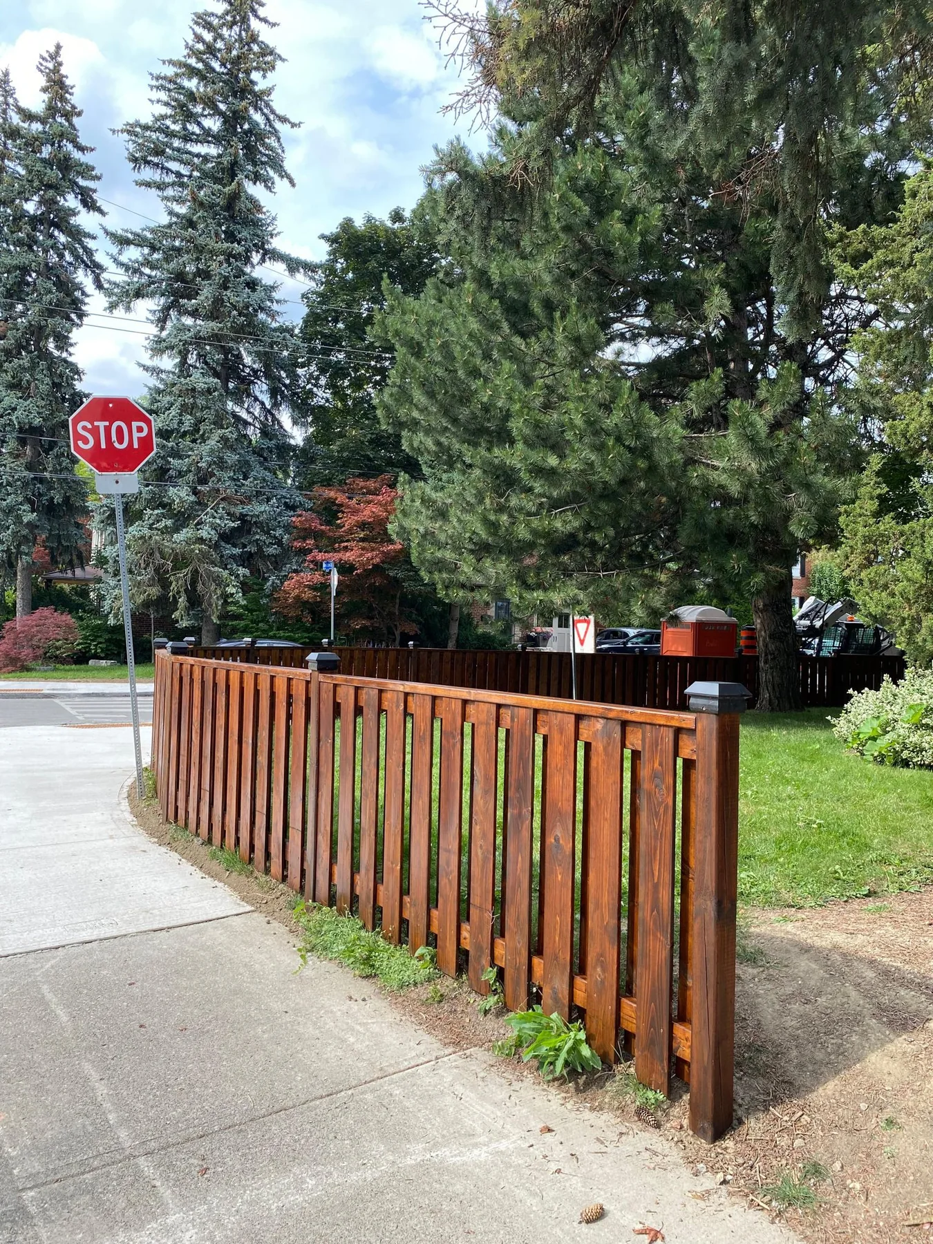 After wood fence refinishing by Bright Home Care in the GTA