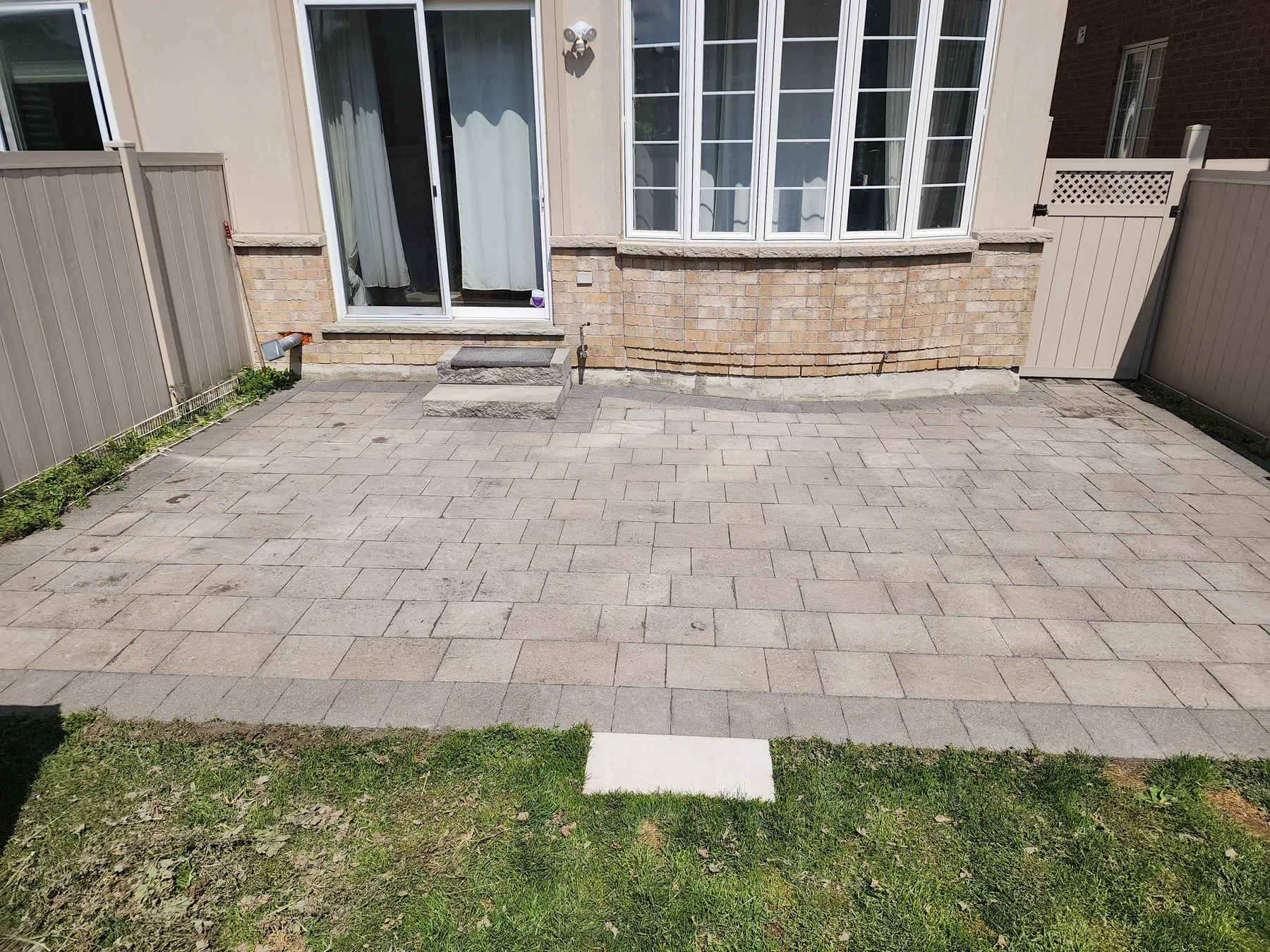 After interlock power washing by Bright Home Care in the GTA