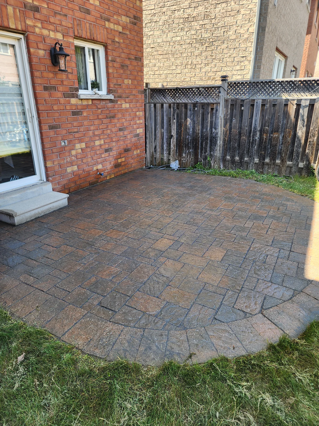 After interlock patio cleaning by Bright Home Care in the GTA