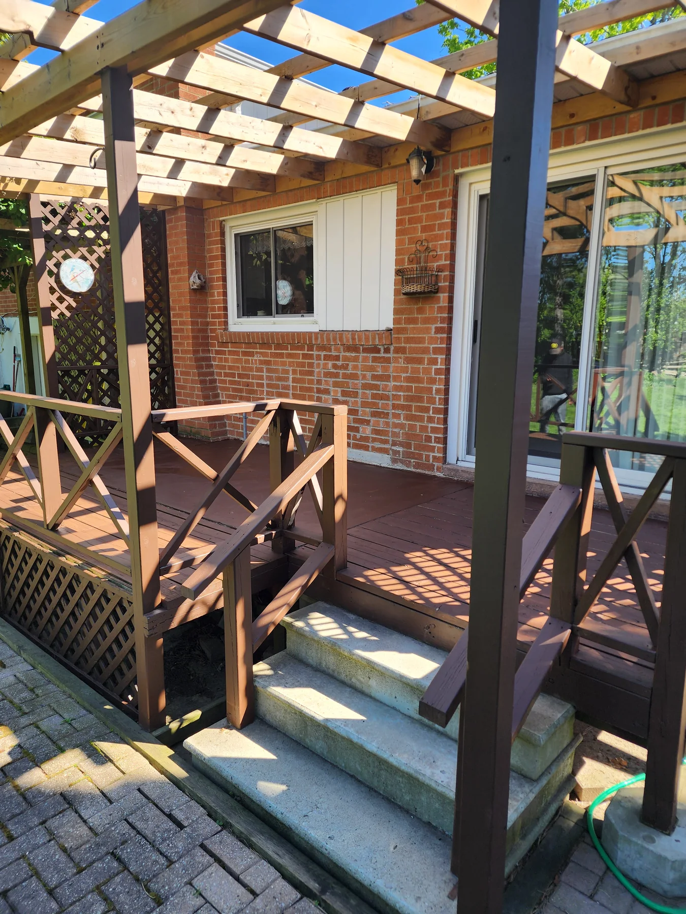 After pergola and deck restoration by Bright Home Care in the GTA